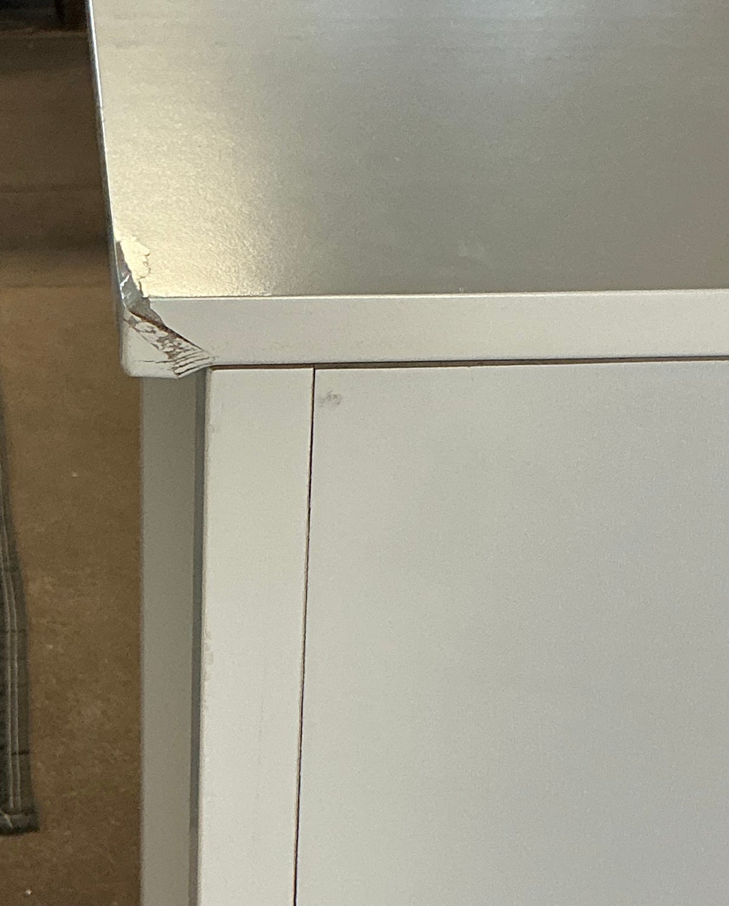 Bailey White 4-drawer Chest - Minor Cosmetic Damage (see pictures)