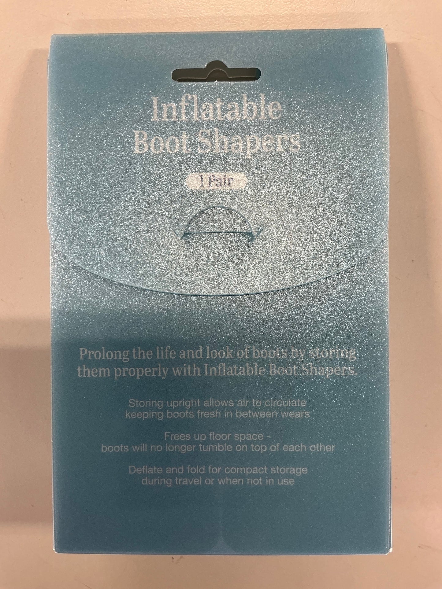 Inflatable Boot Shaper - Clear Plastic