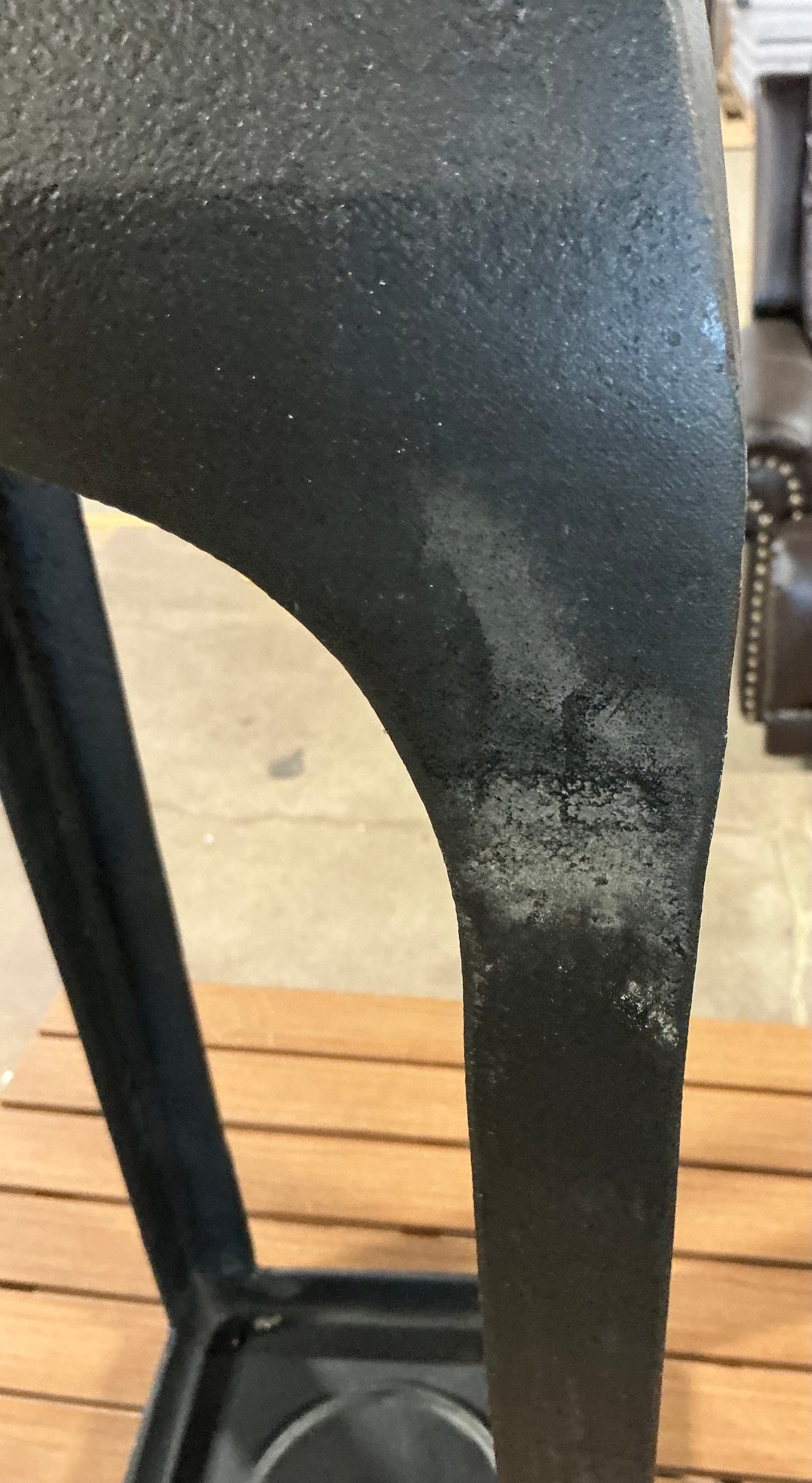 29.4"x9" Pillar Cast Aluminum Outdoor Lantern Candle Holder - Black - Minor Cosmetic Damage - Missing Handle (see pictures) - FOR PICKUP ONLY