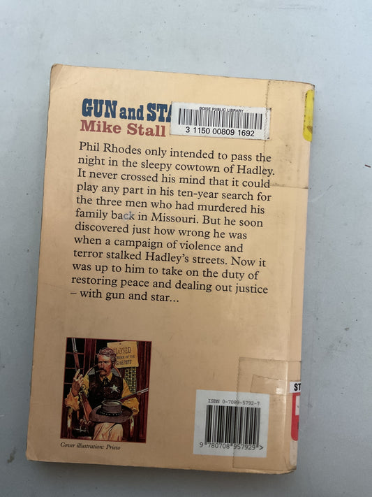 Gun and Star by Mike Stall, a Large Print edition