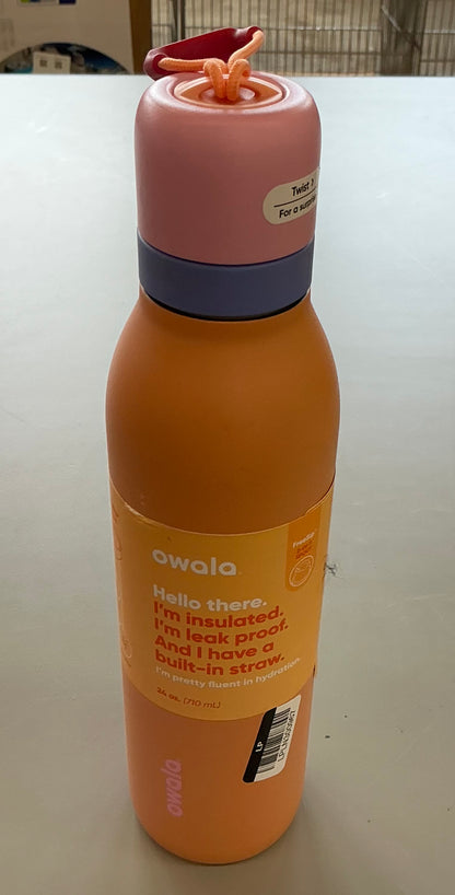 Owala 24oz Stainless Steel FreeSip Twist Water Bottle - MINOR COSMETIC DAMAGE (see pictures) - Some may have a missing straw