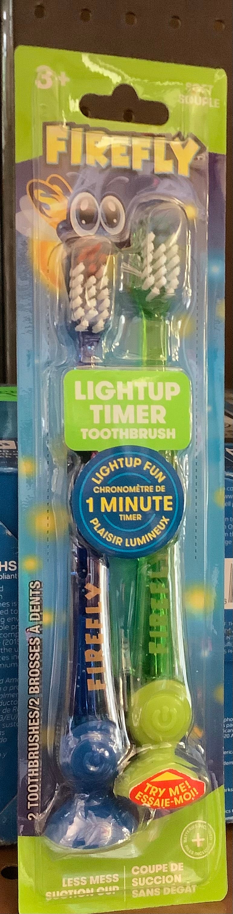 Firefly Kids' Light-Up Timer Toothbrush - Soft - 2ct