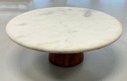 Manchester - Marble and Wood Cake Stand - Threshold™ - Minor Cosmetic Damage (see pictures) - FOR PICKUP ONLY