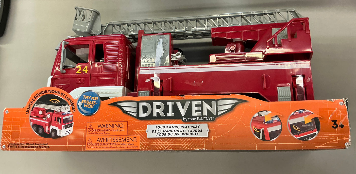 DRIVEN by Battat – Toy Fire Truck – Standard Series - Damaged Packaging (See pictures)