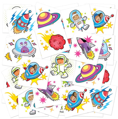 Temporary Tattoos - Bulk Pack of 144 Tattoos in each Assorted Design, Non-Toxic 2" Tats