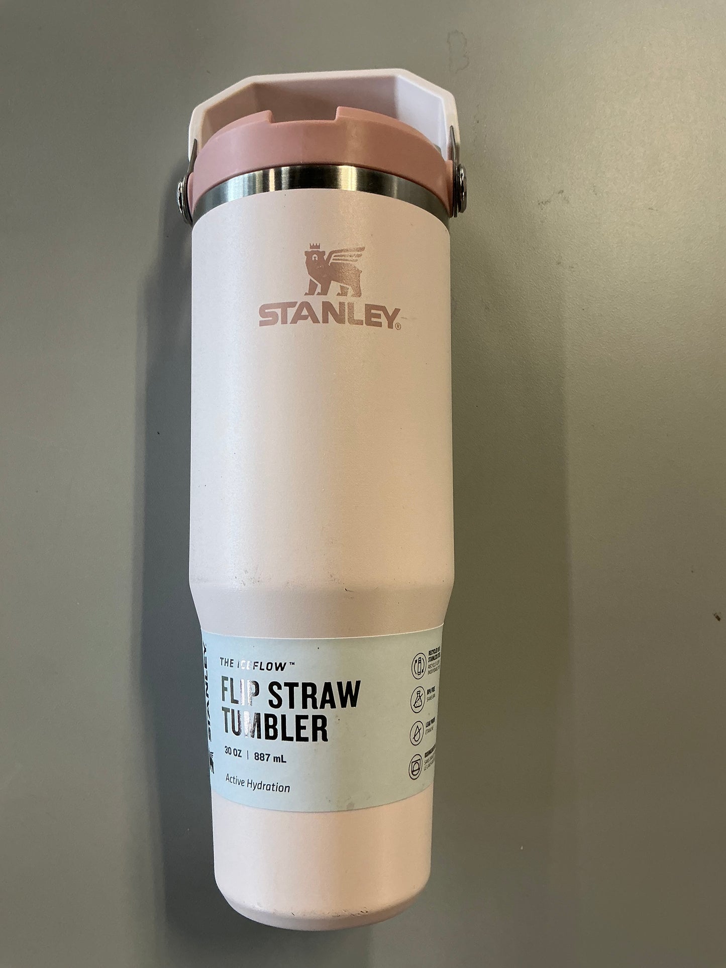 Stanley 30oz Stainless Steel IceFlow 2.0 Flip Straw Tumbler - MINOR COSMETIC DAMAGE DUE TO SHIPPING (see pictures)