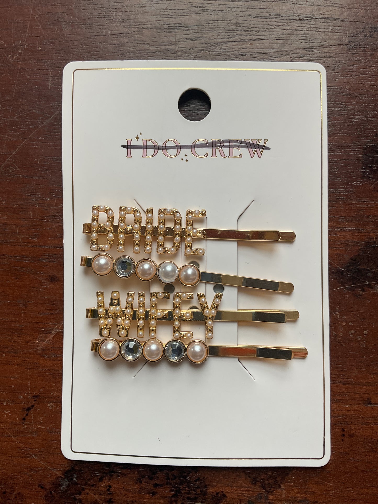 Wedding Hair Pins - (Bride, Wifey)