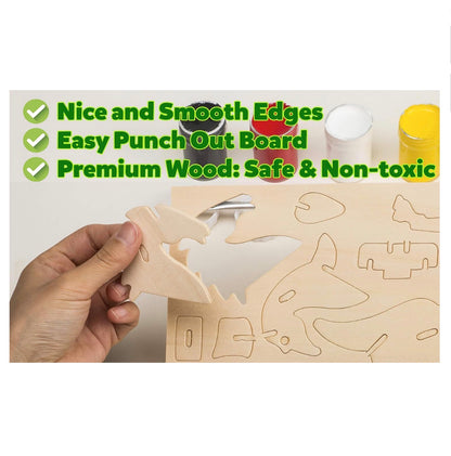 Build Your Own Wooden Dino, 3 pack