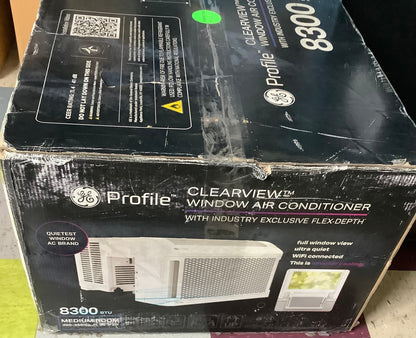 GE Profile Clear View ™ 8,300 BTU Smart Ultra Quiet Window Air Conditioner for Medium Rooms up to 350 sq. ft.