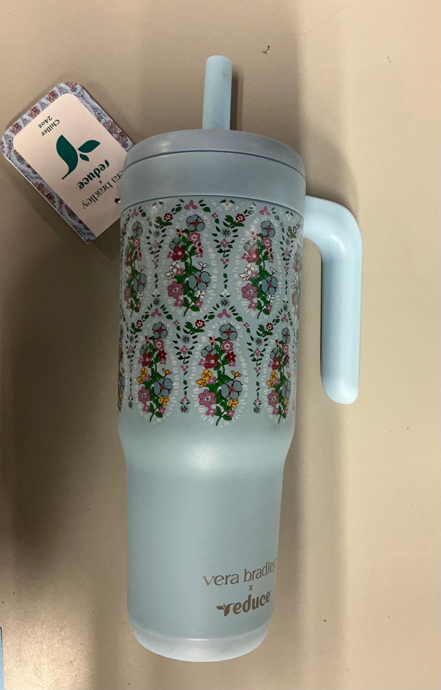Vera Bradley x Reduce - 24oz Insulated Stainless Steel Straw Tumbler