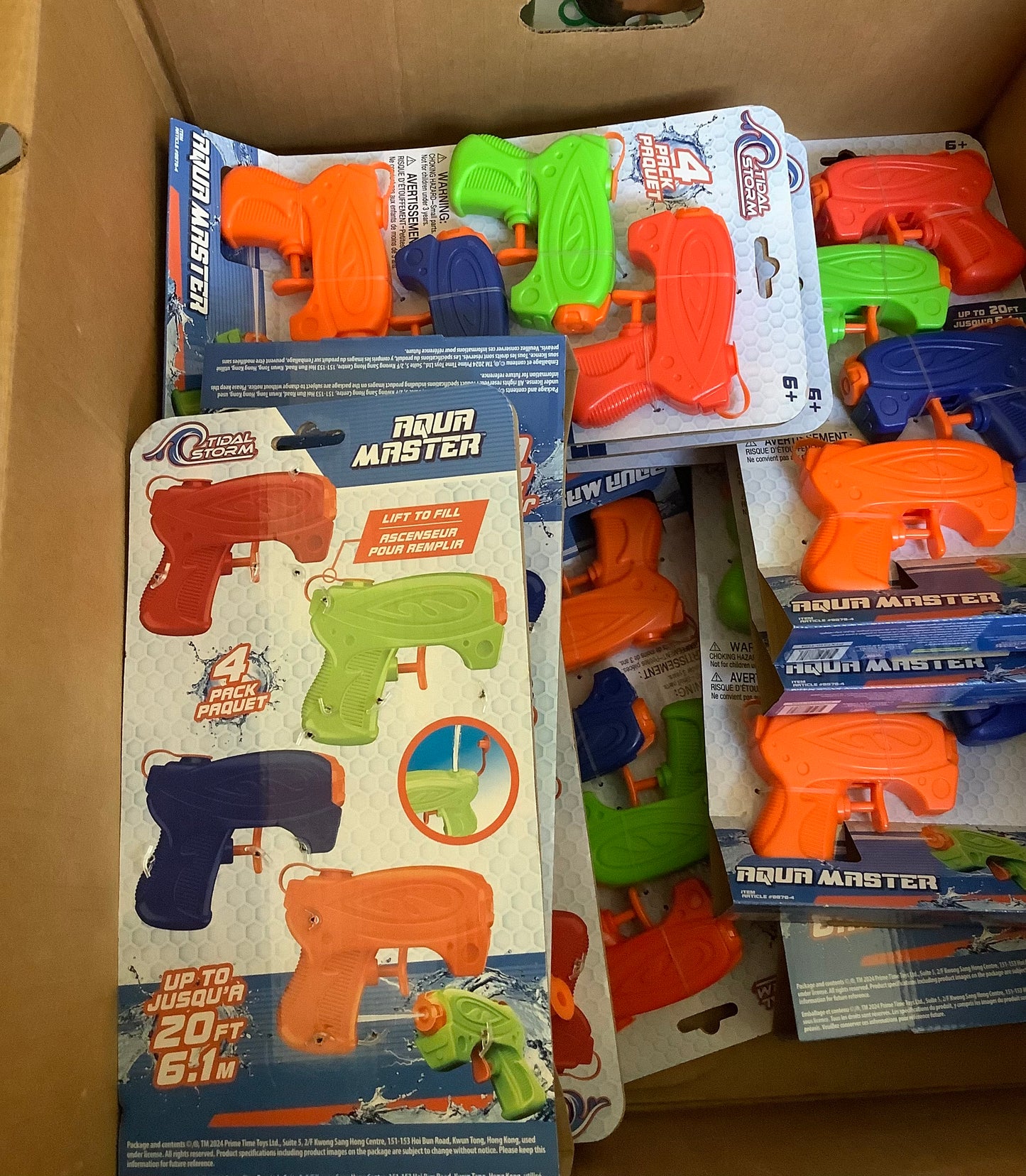 4-Pack Tidal Storm Kids' Aqua Master Power Water Blasters