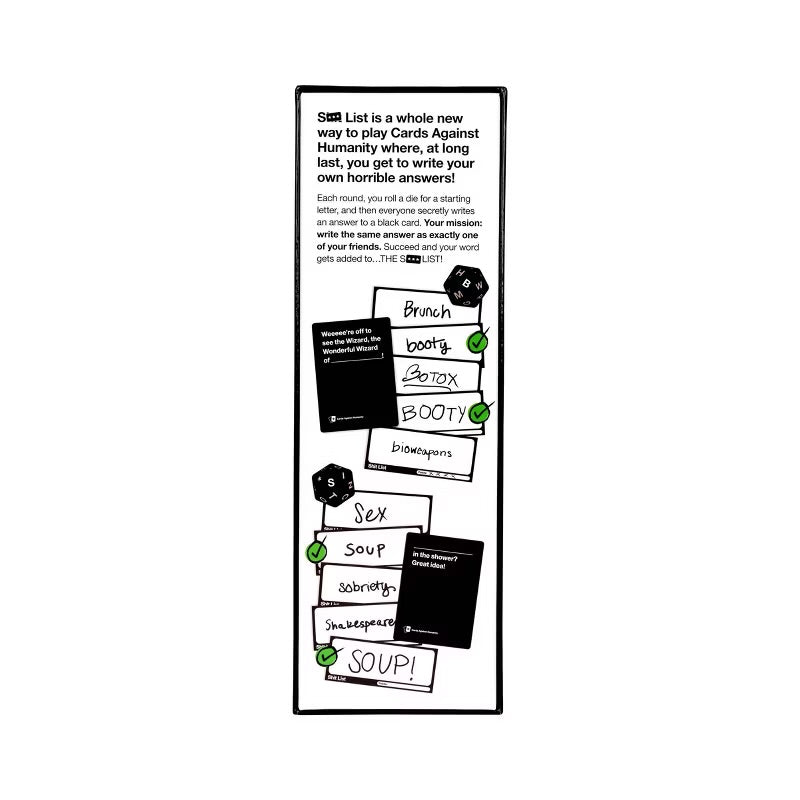 Cards Against Humanity Sh** List