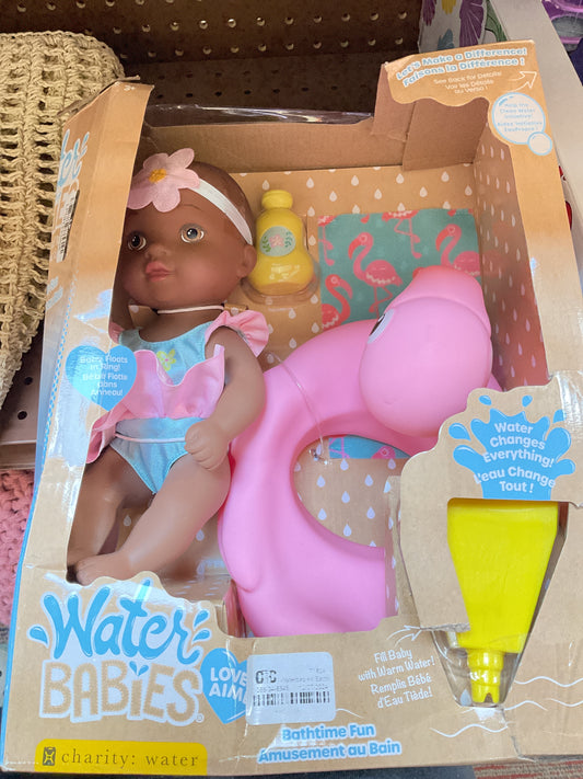 Waterbabies Bathtime Fun 9" Baby Doll Set - Light Brown Eyes