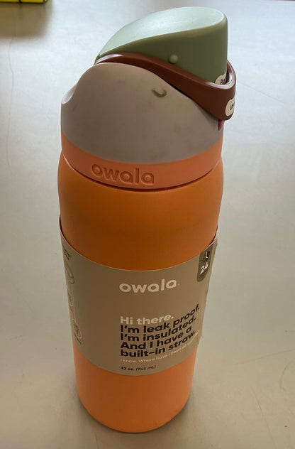 Owala 32oz FreeSip Stainless Steel Water Bottle - Minor Cosmetic Damage (see pictures) - Tops May Vary, Some May Be Missing Packaging