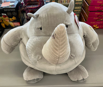 21" Rhino Stuffed Animal - Gigglescape™ - MINOR COSMETIC DAMAGE (SEE PICTURES)