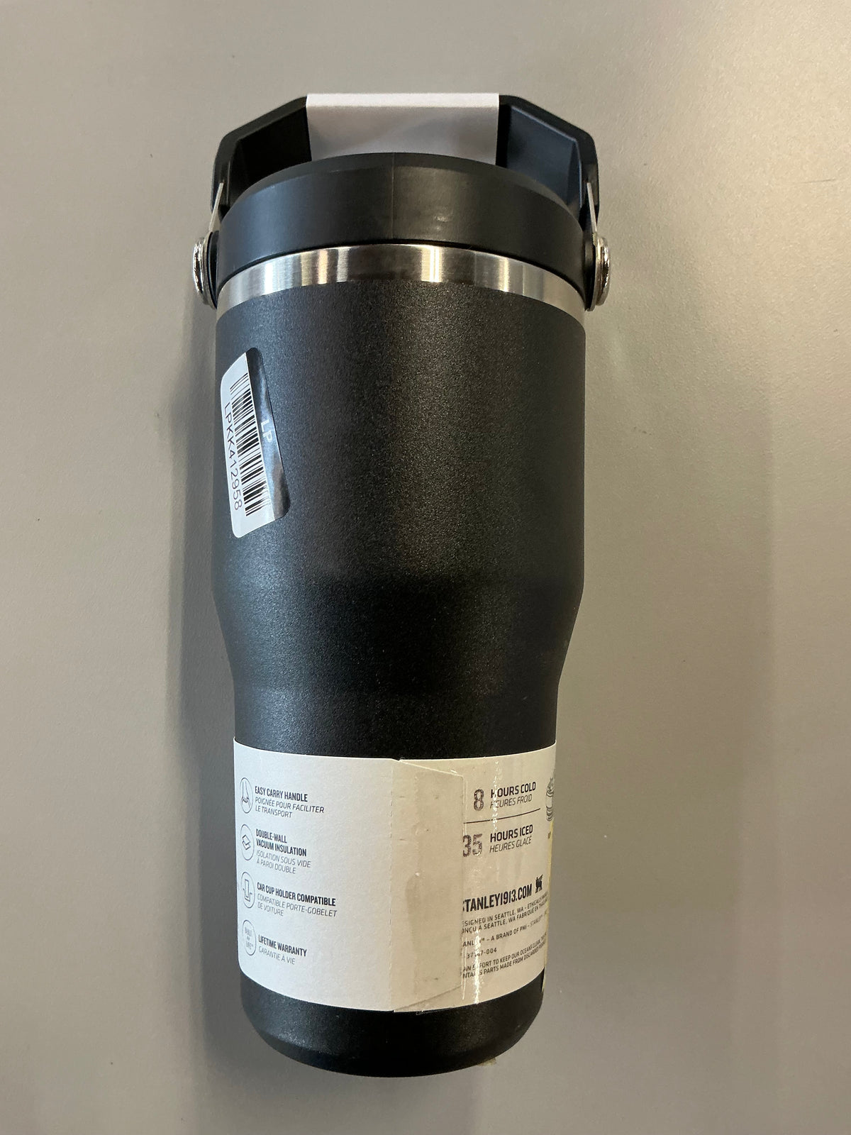 Stanley 20oz Stainless Steel IceFlow Flip Straw Tumbler- Black 2.0 - MINOR COSMETIC DAMAGE DUE TO SHIPPING (see pictures)