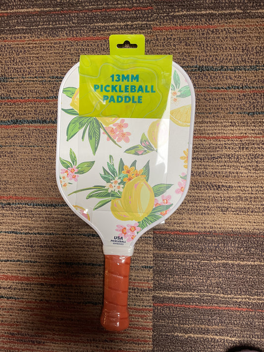 Pickleball Paddle-Flower/lemon design