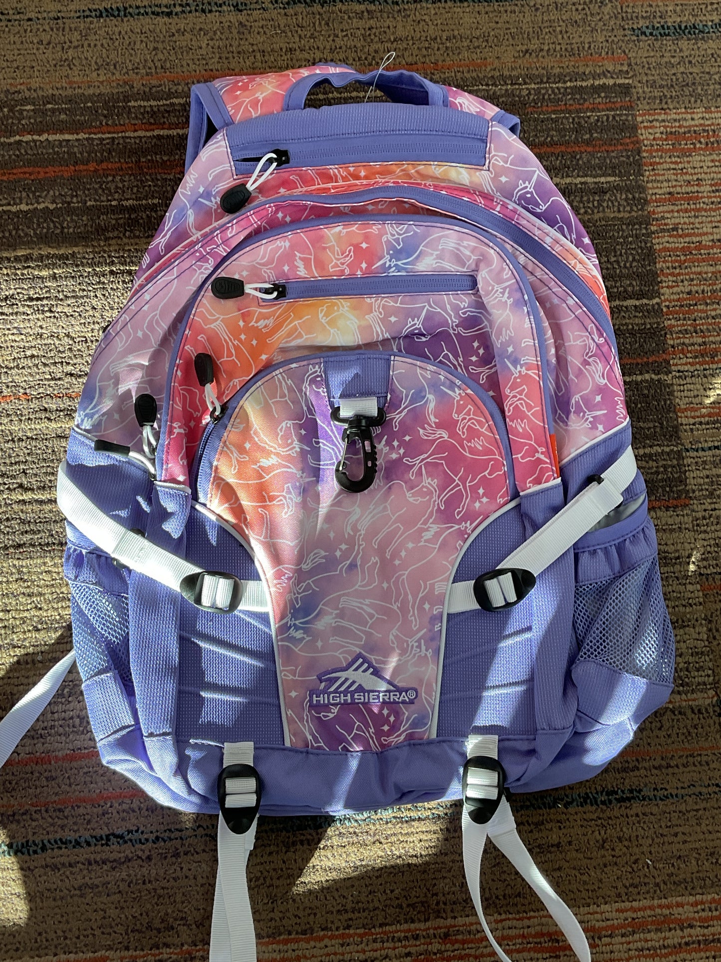Unicorn Clouds/Lavender/White Backpack