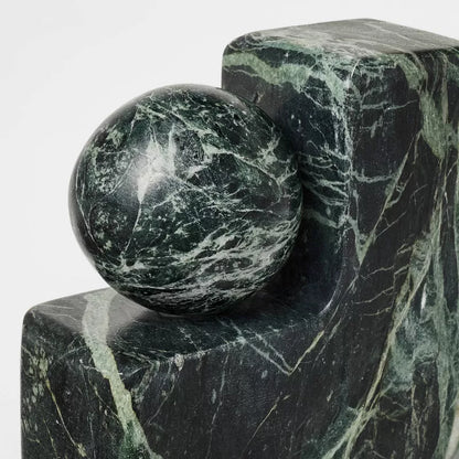 1 - Marble Bookend Green - Threshold™ designed with Studio McGee - Only One Bookend (see pictures)