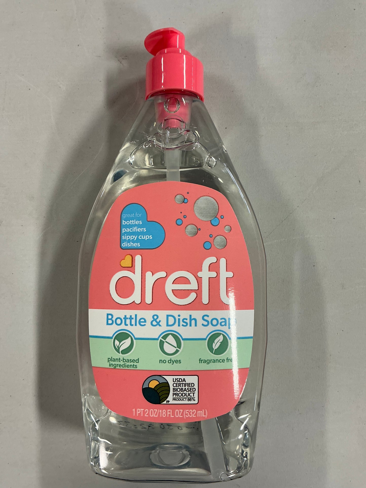 Dreft Bottle & Dish Soap Cleaner - 18 fl oz - Broken Top (see pictures)