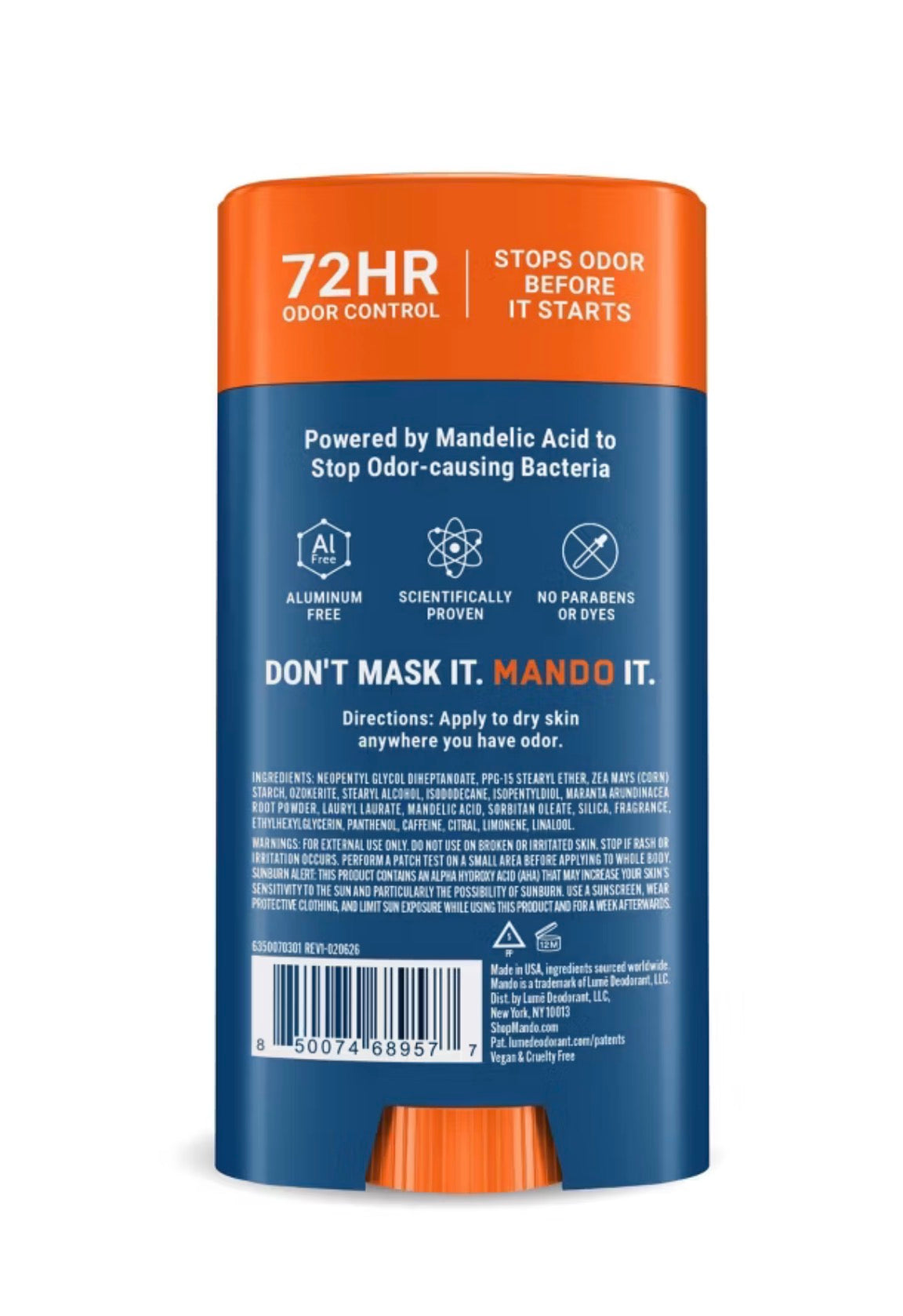 Mando Solid Pro Sport Deodorant - 2.6oz - Damaged Packaging (see pictures)