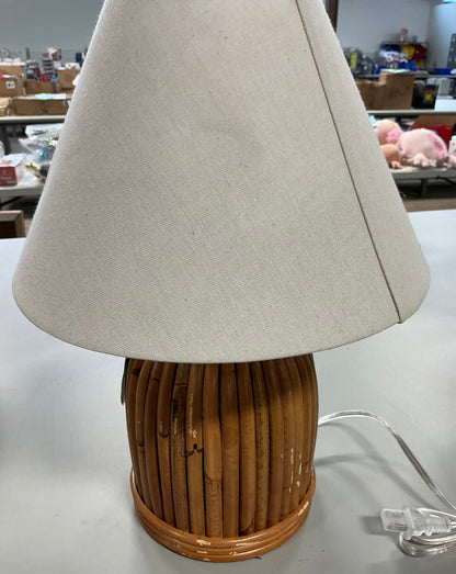 Woven Table Lamp - Threshold™ designed with Studio McGee - Out of Box - Minor Cosmetic Damage from Shipping  (see pictures)  - FOR PICKUP ONLY