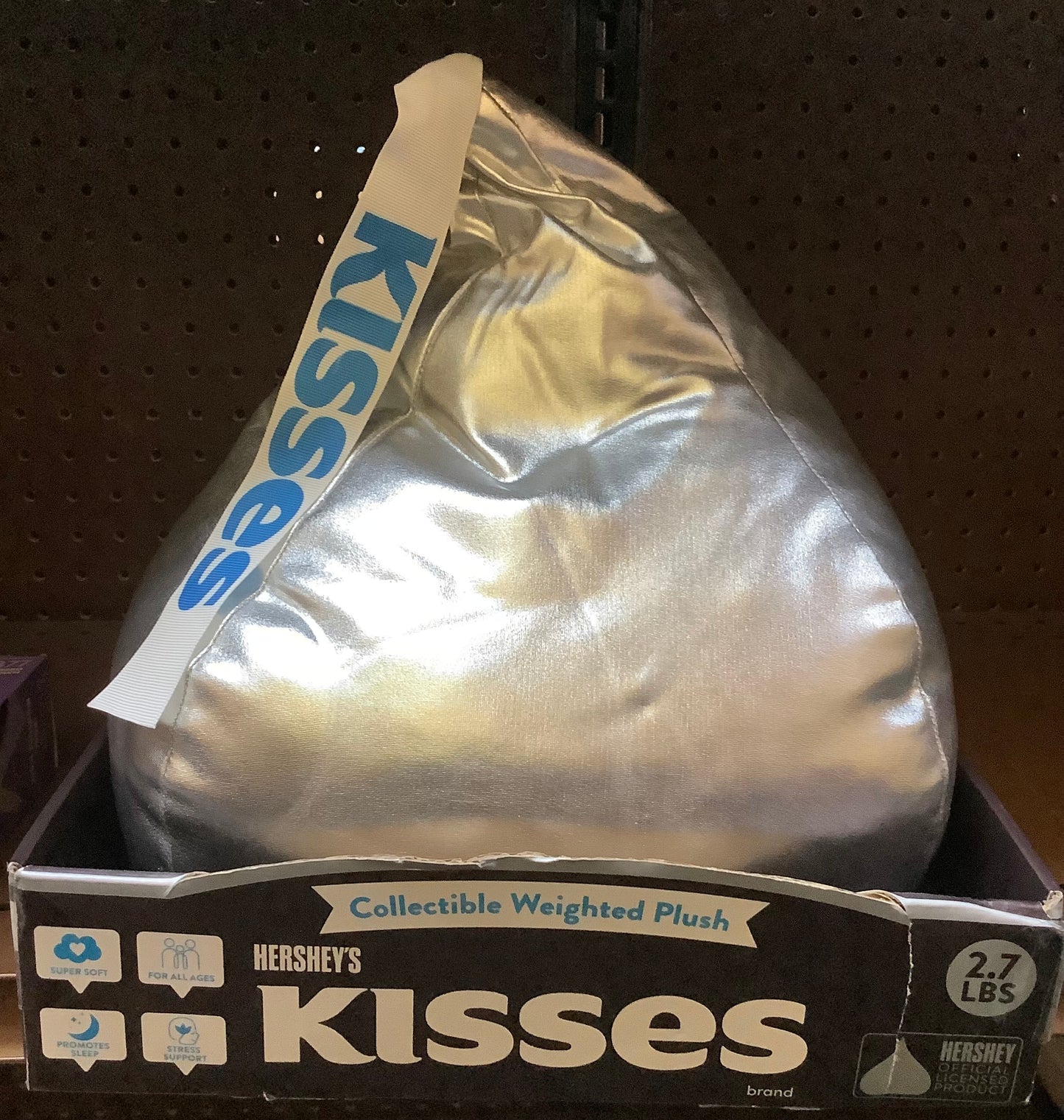 Hershey's Kisses Weighted Pillow Plush 2.7 Lbs Collectible Licensed