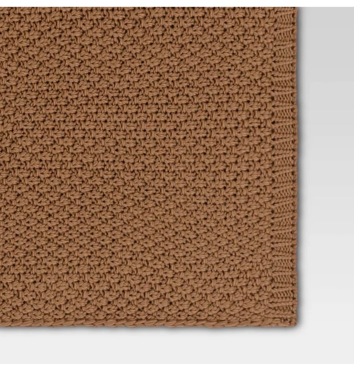 Oversized Recycled Knit Throw Blanket - Midweight, Machine Washable, Cozy Home Accessory - 50”X70”