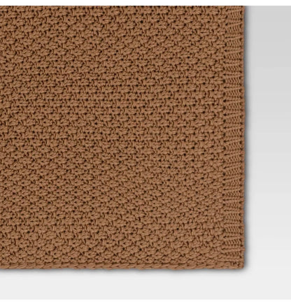 Oversized Recycled Knit Throw Blanket - Midweight, Machine Washable, Cozy Home Accessory - 50”X70”