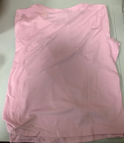 (CLEARANCE) WOMENS ATHLETIC SIZE 1X LIGHT PINK SHIRT