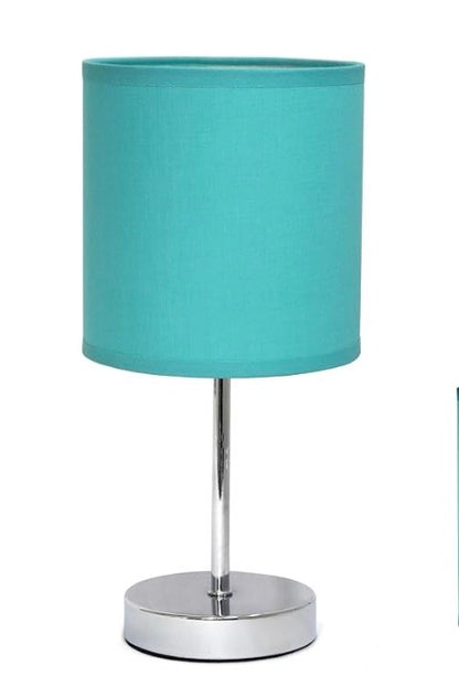 Chrome Mini Table Lamp - Blue - Out of Box