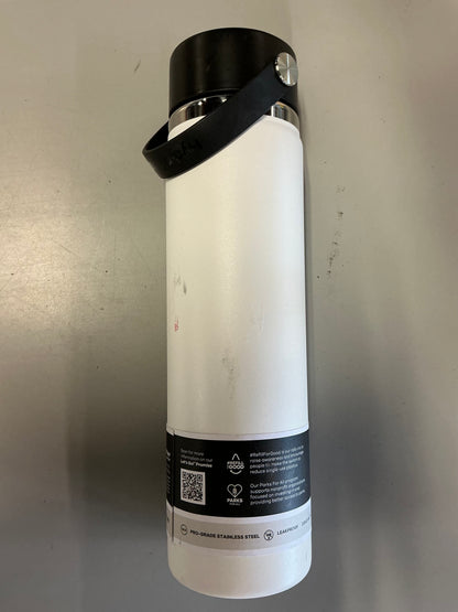 Hydro Flask - 24 oz Wide Mouth Water Bottle with Flex Straw Cap - Minor Cosmetic Damage - May Be Missing Packaging (see pictures)