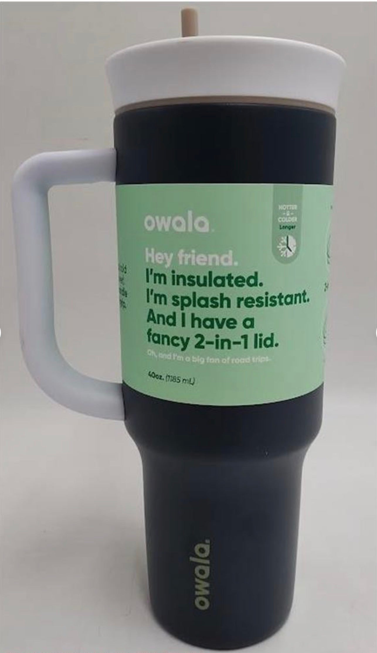 Owala 40oz Stainless Steel Straw Tumbler - SOME MAY BE MISSING STRAW - MINOR COSMETIC DAMAGE (see pictures)