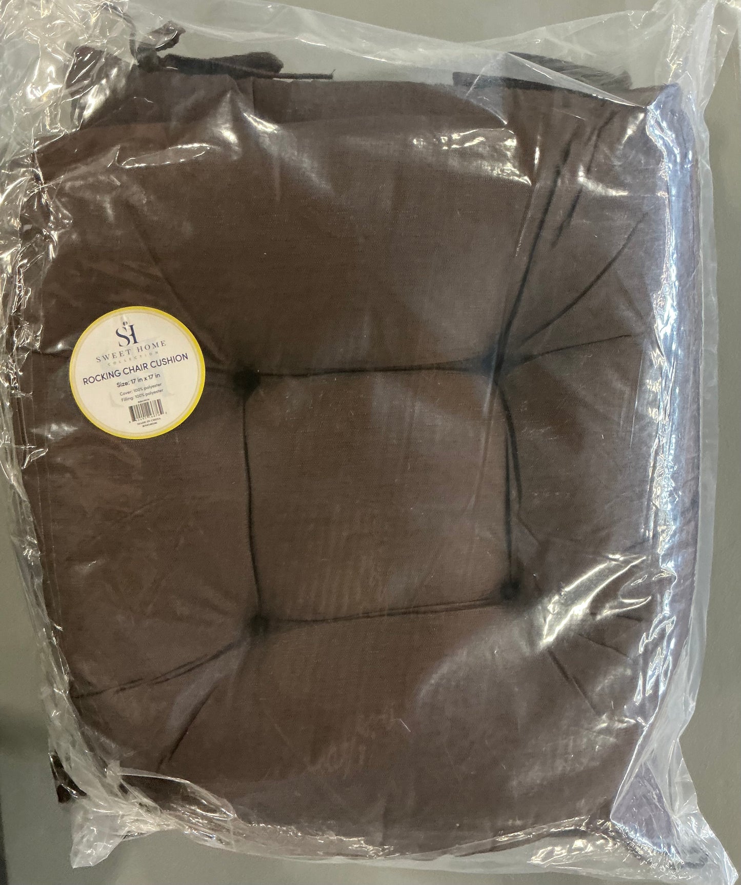 Sweet Home Collection™ Rocking Chair Cushion 2 Piece Tufted Non Slip Set of Upper and Lower Cushions