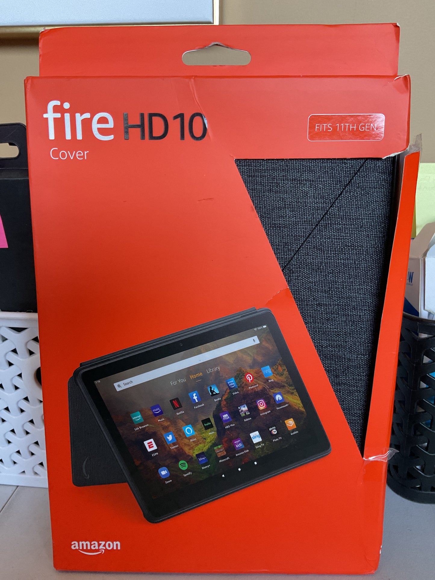 Amazon Fire HD 10 Tablet Cover (Only compatible with 11th generation tablet, 2021 release) – Charcoal Black