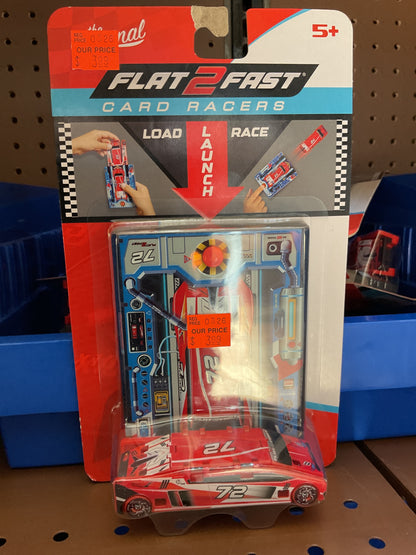 (CLEARANCE). Flat 2 Fast Card Racers