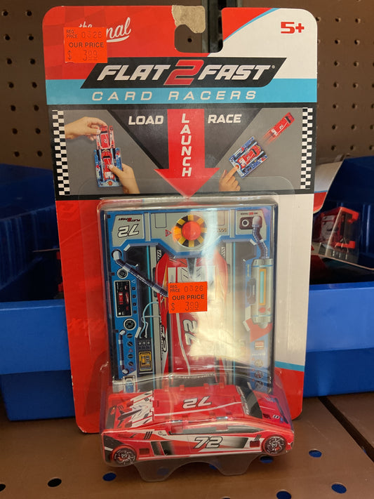 (CLEARANCE). Flat 2 Fast Card Racers