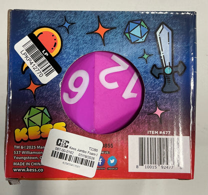 Kess Jumbo Foam Dice Game Purple