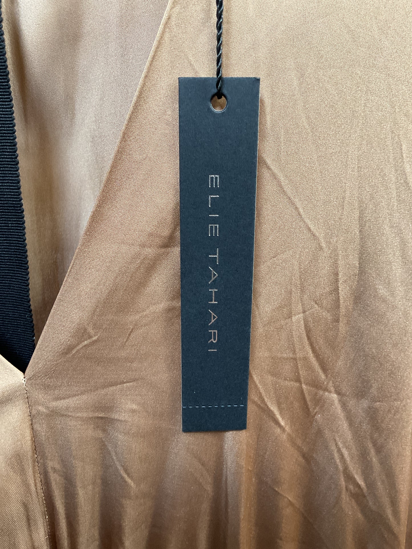 (CLEARANCE) ELIE TAHARI Bronze Dress- Size 4