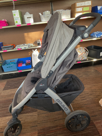 Bravo Quick-Fold Stroller - Black/Grey