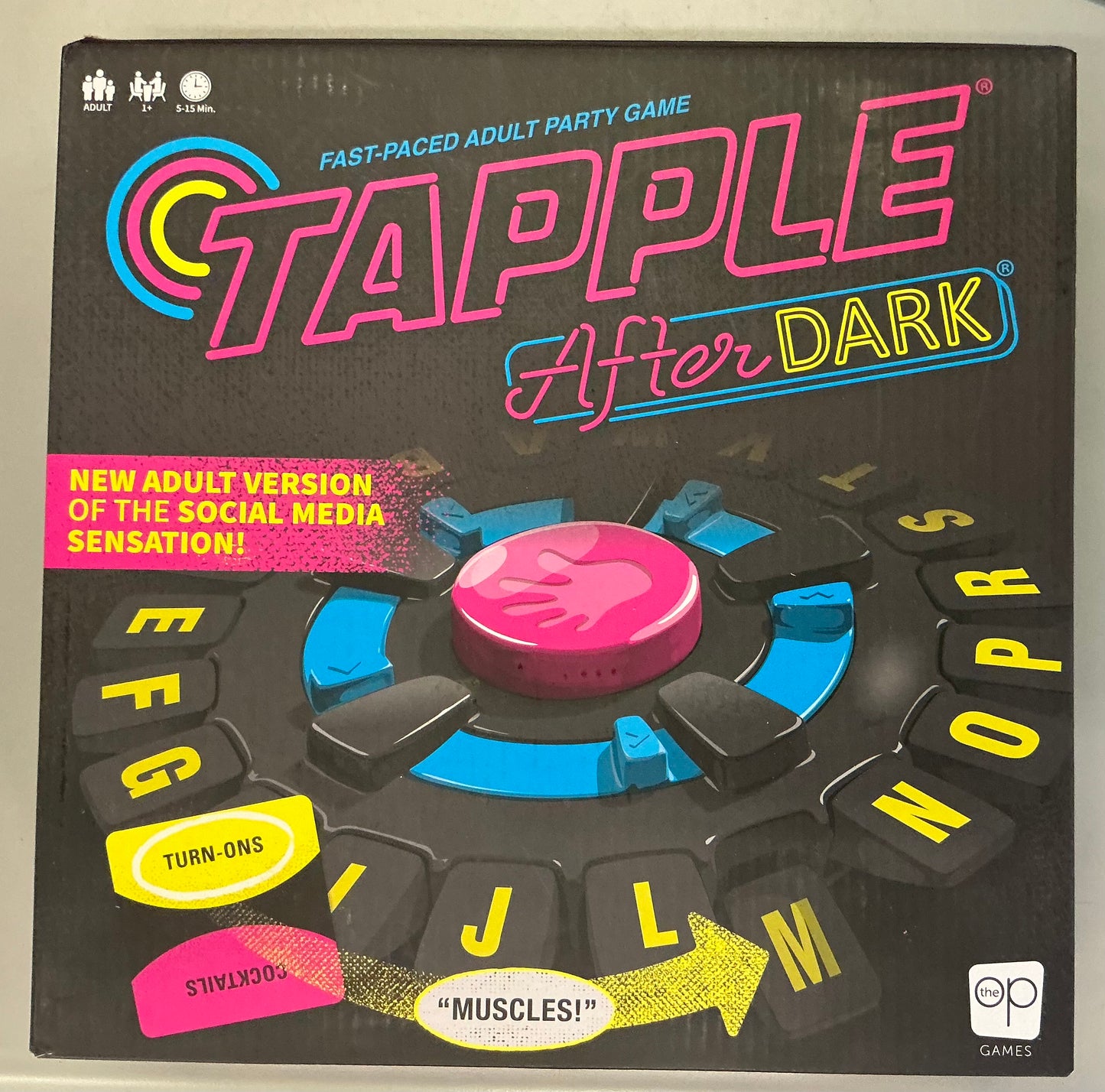 The Op Games Tapple After Dark Party Game - OPEN BOX - USED/LIKE NEW (Minor cosmetic damage)