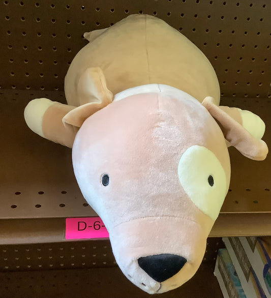 Dog Weighted Plush Kids' Throw Pillow Brown