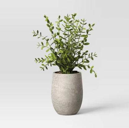14" Artificial Potted Privet  - SOME COSMETIC DAMAGE (see pictures)
