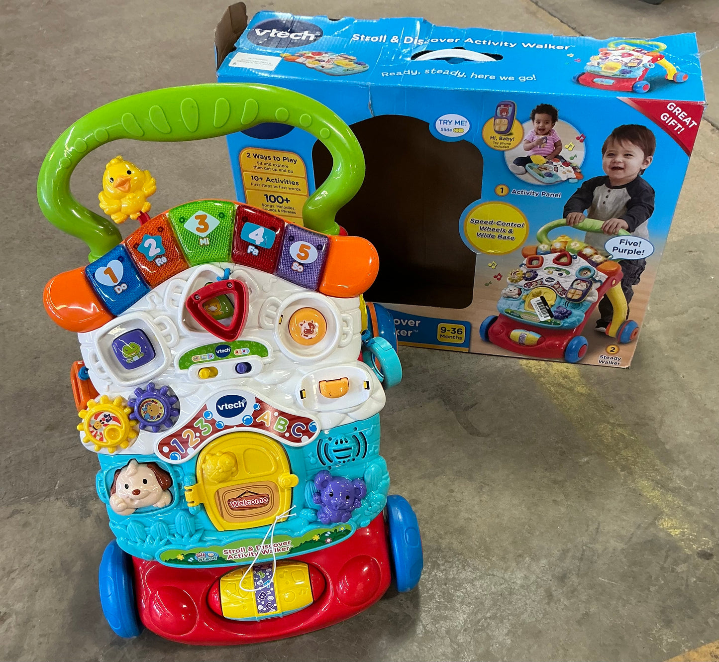 VTech Stroll and Discover Activity Walker - OUT OF BOX - BUILT/LIKE NEW