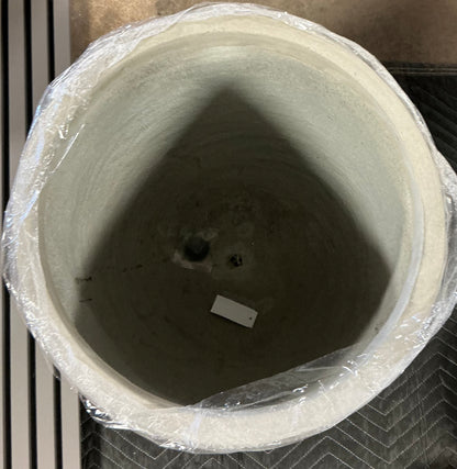 17” Concrete Outdoor Planter - Out of Box - Minor Cosmetic Damage (see pictures) - FOR PICKUP ONLY