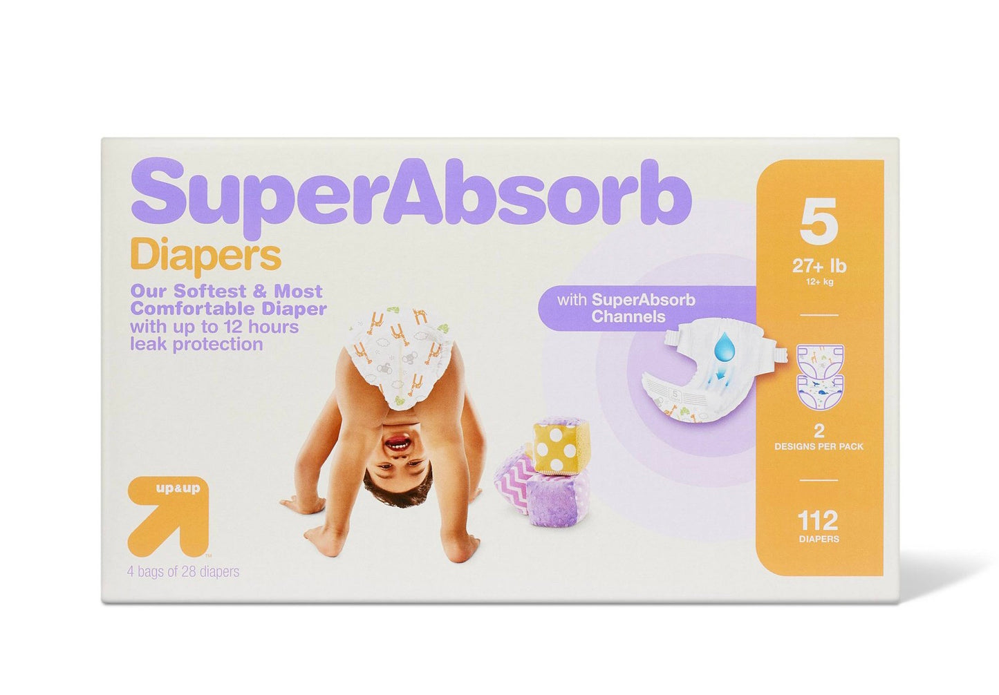 Disposable diapers giant pack - Size 5 - 112ct