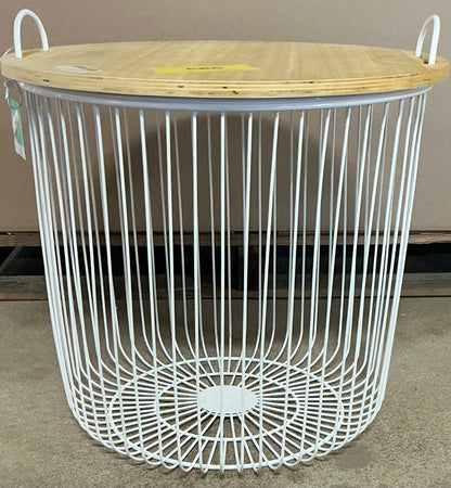 Wire Kids' Storage Floor Bin - White - Minor Cosmetic Damage (see pictures)