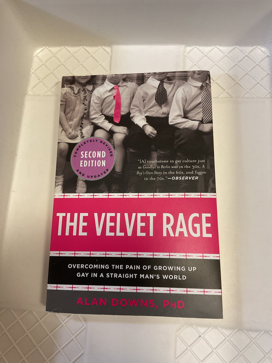 The Velvet Rage Book by Alan Downs