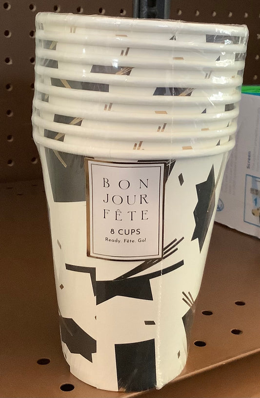 Bonjour Fête Graduation Cap
Cups (8 ct)