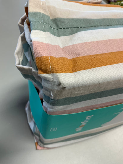 TWIN Sheet Sets (1 Pillowcase, 1 Flat Sheet, 1 Fitted Sheet) - External storage case shows minor dirt from handling (see pictures) - Some may be Missing packaging